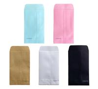 6x10 cm rose bleu pochette papier sac cadeau garçon fille décoration emballage mignon bonbons bébé douche invité petit Mini Kraft artisanat marron Red