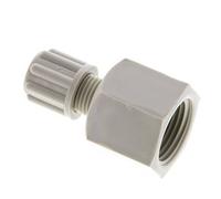 6x4mm & G3/8'' PP Raccord à compression droit avec filetage femelle 10 bar