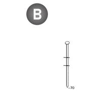 7 200 Pointes Lisses 16° (Coil) - 2.5x70 mm - D-Work