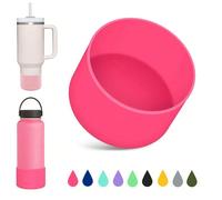 7,5 cm Manchon de tasse en silicone souple pour le fond, convient aux gobelets de 40 oz/30 oz/20 oz (une légère différence de couleur peut se produire en raison de l'éclairage, de l'affichage et d'aut