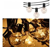 7,5 mètres Guirlande lumineuse exterieur- G40 guirlande guinguette exterieur Imperméable guirlande ampoule vintage avec 25 ampoules de globe, guirlande lumineuse mariage guirlande fete exterieur