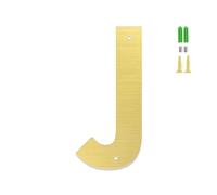 7.62CM/ 10.16CM/ 12.7CM/ 15.24CM/ 17.78CM/ 20.32CM Numéros De Maison En Acier Inoxydable Doré For L'extérieur, Numéro De Maison Flottant Et Lettres À Visser, Panneau D'adresse Personnalisé(J,7inch)