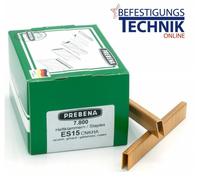 7.800 Agrafes Prebena ES15CNKHA galvanisées pour 2XR-ES40 2P-ES40SDS KL-17