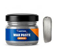 7 Artists Cire Métallique Argent 20 ml - Gilding Wax Artistique à Base de Cire d’Abeille et d’Huile d’Orange | Effet Argent Métallisé pour Meubles, Cadres, Bois, Plâtre & Argile | Wax Paste Antique