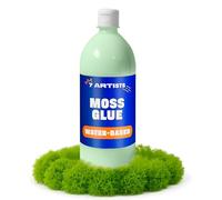 7 Artists Colle Mousse 1000 ml Verte - Colle Liquide Loisirs Creatifs pour Maquette, Tableau Végétal Stabilisé, Mousse Artificielle Decorative, Fausse et D’Islande