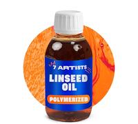 7 Artists Huile de Lin Polymérisée - Medium Peinture Huile 125 ml | Stand Oil Épais pour Peinture à l'Huile | Améliore Brillance, Profondeur des Couleurs et Régularité des Coups de Pinceau