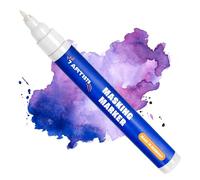 7 Artists Marqueur Aquarelle avec Gomme de Masquage 1-2 mm - Masking Pen avec Fluide de Masquage Aquarelle | Gomme Liquide pour Effets Précis | Marqueur Drawing Gum Facile à Enlever