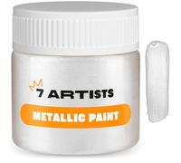 7 Artists Peinture Blanc Nacré Acrylique 50 ml - Haute Couverture avec Effet Pailleté pour Loisirs Créatifs & Arts | Peinture Acrylique Métallisée Tout Support pour Bois, Toile, Pierre & Argile