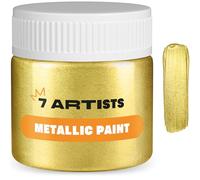 7 Artists Peinture Dorée Antique Acrylique 50 ml - Haute Couverture avec Effet Pailleté pour Loisirs Créatifs & Arts | Peinture Acrylique Métallisée Tout Support pour Bois, Toile, Pierre & Argile
