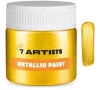 7 Artists Peinture Dorée Baroque Acrylique 50 ml - Haute Couverture avec Effet Pailleté pour Loisirs Créatifs & Arts | Peinture Acrylique Métallisée Tout Support pour Bois, Toile, Pierre & Argile