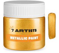 7 Artists Peinture Dorée Rougeâtre Acrylique 50 ml - Haute Couverture avec Effet Pailleté pour Loisirs Créatifs & Arts | Peinture Acrylique Métallisée Tout Support pour Bois, Toile, Pierre & Argile
