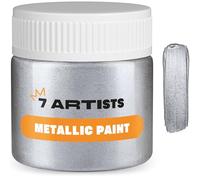 7 Artists Peinture Platine Acrylique 50 ml - Haute Couverture avec Effet Pailleté pour Loisirs Créatifs & Arts | Peinture Acrylique Métallisée Tout Support pour Bois, Toile, Pierre & Argile