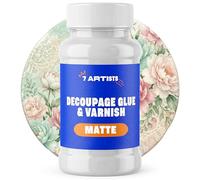 7 Artists Vernis Colle Transparent Découpage Mat 500 ml - Vernis Colle pour Serviette en Papier, Papier Decoupage | Vitrificateur pour Découpage Bois, Verre, Céramique, Loisirs Créatifs