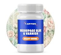 7 Artists Vernis Colle Transparent Découpage Satiné 100 ml - Vernis Colle pour Serviette en Papier, Papier Decoupage | Vitrificateur pour Découpage Bois, Verre, Céramique, Loisirs Créatifs