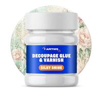 7 Artists Vernis Colle Transparent Découpage Satiné 230 ml - Vernis Colle pour Serviette en Papier, Papier Decoupage | Vitrificateur pour Découpage Bois, Verre, Céramique, Loisirs Créatifs