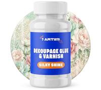 7 Artists Vernis Colle Transparent Découpage Satiné 500 ml - Vernis Colle pour Serviette en Papier, Papier Decoupage | Vitrificateur pour Découpage Bois, Verre, Céramique, Loisirs Créatifs