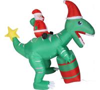 7.décorations de Noël gonflables de 87 pieds pour l'extérieur, le jardin, la pelouse, les fêtes, le dinosaure et le père Noël, avec des lumières LED, pour une prise de courant UE 220-240V