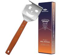 7-en-1 spatule de barbecue acier inoxydable manche en bois ustensiles de barbecue hommes BBQ cadeau
