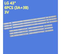 7 lampe de Rétro-Éclairage Led Bande 43LH513V 43LJ594V 43UJ651V 43LH513V-ZD 43LH5100 LC430DUY (SH)(A3) 43LH51_FHD_A HC430DUN-SLVX1-511X ""Nipseyteko