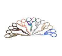 7 paires de ciseaux en forme de grue, ciseaux à broder pour la couture et le point de croix, ciseaux à motif de cigogne rétro avec manche en acier inoxydable, coupe-fil compact de