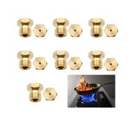 7 Pcs Gicleur Gaz Butane Universels 0.5x1, 0.65x1, 0.7x2, 0.87x2, 1.02x1, Injecteur Gaz Gicleur Bouteille Kit Conversion