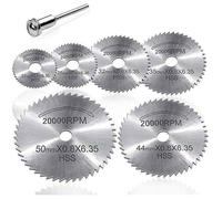 7 pices ensemble Mini Hss scie circulaire Pour Dremel couleurs multiples Largeight