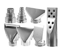 7 Pièces Accessoires de Dessoudage à Air Chaud en Acier Inoxydable | Embouts Ronds, Plats et Becs Canard, pour Pistolet ou Station de Soudage, Réparation Électronique et Fabrication Industrielle