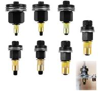 7 Pièces Écrous à tête de Rivet à Main, Convient au Kit de Tête de Rivet à Main M3 M12, Acier Riveteuse Pneumatique Ecrou a Sertir,