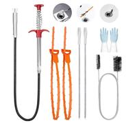 7 Pièces Furet Deboucheur Canalisation Professionnel160CM | Deboucheur Canalisation Professionnel Pince Telescopique avec Accessoires, pour Cuisine, Salle Bain, Égouts
