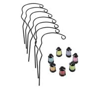 7 Pièces Lanterne Décorative D'intérieur Miniature, Style Rétro | Dôme en Verre Transparent, Usage Intérieur Extérieur, pour Bonsaï et Figurines Miniatures