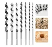 7 Pièces Mèches à Bois Hélicoïdales SDS-Plus en Acier au Carbone, Mèches Hélicoïdale, Foret à Bois Épais, Forets Spirale pour Bois Dur et Liège, Diamètres 6mm/8mm/10mm/12mm/14mm/16mm/18mm