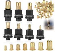 7 Pièces Pince à Insert Fileté avec 70 Écrous à Tête de Rivet à Main Acier Carbone, Rivets Ecrou Sertir M3 M4 M5 M6 M8 M10 M12 Set pour Riveteuse Pneumatique et Manuel