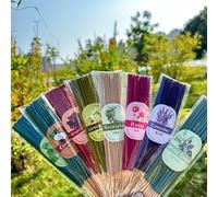 7 Sets 103/136/172 pièces Bâtons d'aromathérapie, Nuit, Jour, Nuage sombre 3 styles avec de multiples parfums à choisir : Rose, Lavande, Jasmin, Menthe, Fleur de cerisier, Vanille, Sauge blanche, Euca