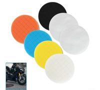 7 Tampons Polissage 125mm Mousse Microfibre Auto | 5 mousses 2 microfibre, 125mm diamètre, coupe lourde à finition, compatible pour perceuse orbitale