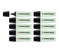 [70/116-10] STABILO Lot de 10 Surligneurs BOSS ORIGINAL Pastel Pointe Biseaut...