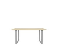 Muuto Table à manger 70/70 170x85 cm Oak veneer-Plywood-Grey