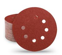 70 Pièces Disques Abrasifs 125mm, Papier Abrasif 8 Trous (Grain 40/60/80/120/180/240/320) pour Ponceuse Orbitale Aléatoire