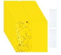 70 Pièces Pièges à Insectes, Tue Mouche Adhesif 20 cm × 10 cm Double Face | Collant Mouche Autocollant, Piege a Mouche Verdicktes PP Stickers Jaunes Pratique Attrape Insecte pour Jardin Serre Balcon