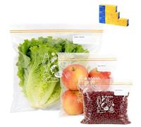 70 Pièces Sac Congelation, Sacs de Congélation Scellé Sachet Zip | Réutilisable Ziplock Bag Imperméable Sachet Alimentaire Comprend 3 Tailles Différentes pour Viande Légumes Essentiels Voyage