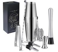 700/600ml Shaker Cocktail Professionnel Set, 8 Pièces Cocktail Bartender Kit, Set à Cocktail en Acier Inoxydable, Outil De Barman