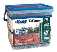 700 pièces de Vis de terrasse Protec-Kote 51 mm filetage épais tête plate SDK-C2W-700 Kreg G
