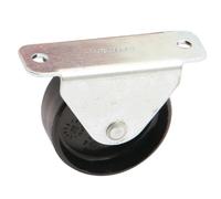 700035A Galet sur platine fixe 35 mm noir