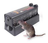 7000V Piège à rats électrique Professionnel de lutte antiparasitaire avec alarme LED - Piège à souris réutilisable en plastique ABS