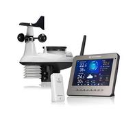 BRESSER Station météo connectée WiFi HD TFT 7-en-1 professionnelle avec différents modes d'affichage