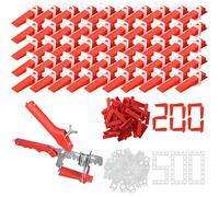 701 Pièces Croisillon Autonivelant 2mm Cale Carrelage Calle Carrelage | Croisillon Carrelage Autonivelant Croisillon Autonivelant Calle de Nivellement pour Carrelage