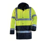 70554XXXL Parka 4-en-1 haute visibilité Jaune/Marine 3XL