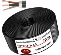 70m de câble souple en caoutchouc Câble de chantier H07RN-F 3x1,5 Flexible pour appareils