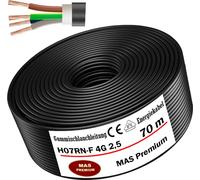 70m de câble souple en caoutchouc Câble de chantier H07RN-F 4G2,5 Flexible pour appareils