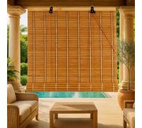 70x130cm Naturel Store Bambou RéTro Store Enrouleur en Bois,Stores Enrouleur Bambou pour IntéRieur/ExtéRieur,Tirage LatéRal,Occultant,Respirant,Respirant Rideaux DéCoratif pour FenêTre Et Porte