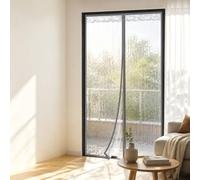 70X200cm Rideau de porte magnétique et thermique,Rideau Eva Avec Joint | Rideau de protection thermique,coupe-vent,protection contre le froid, adapté aux animaux domestiques,Pour Balcon,Cuisine